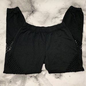 Fashion Nova Fishnet Joggers